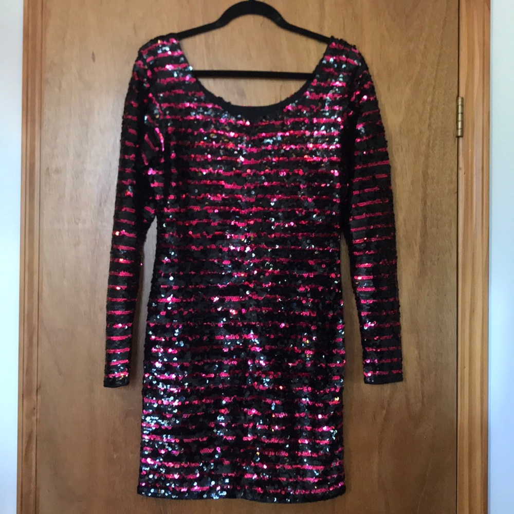 Oleg Cassini Sequined Dress Size Small-Medium - Picture 3 of 8